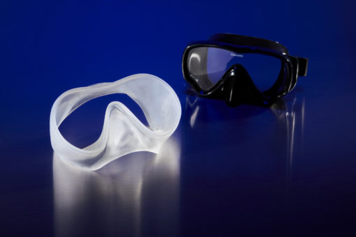 White Translucent Scuba Mask